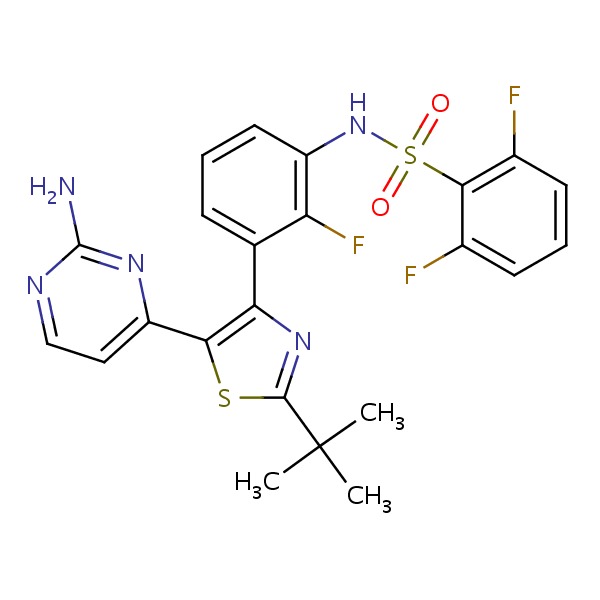 Dabrafenib chemical structure