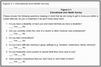 Figure 2-1: Educational and Health Survey.