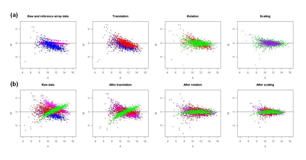 Generalized Procrustes analysis for normalization