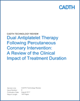 Cover of Dual Antiplatelet Therapy Following Percutaneous Coronary Intervention: A Review of the Clinical Impact of Treatment Duration