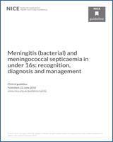 Cover of Meningitis (bacterial) and meningococcal septicaemia in under 16s: recognition, diagnosis and management