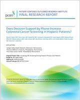 Cover of Does Decision Support by Phone Increase Colorectal Cancer Screening in Hispanic Patients?