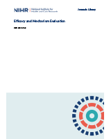 Cover of Efficacy and Mechanism Evaluation