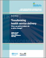 Cover of Transforming health service delivery